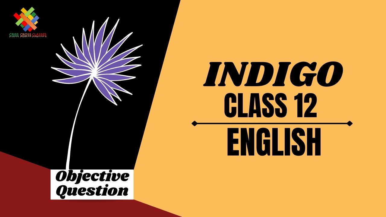 Class 12 English objective Questions in English